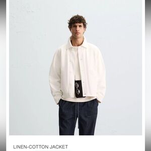 NEW!! ZARA Men’s Lightweight Cream Color Coat Jacket Size XL Made in Turkey